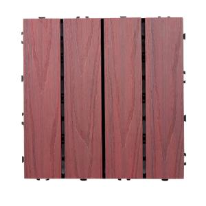 Patio Wood Interlocking Composite Deck Tiles Weather Resistant