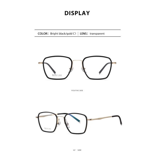 Customized Acetate Titanium Frame Glasses Men Women For Computer Reading