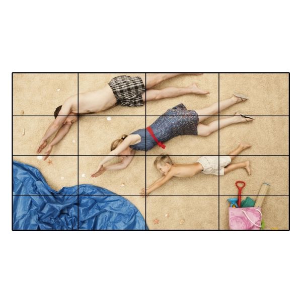 3X3 65 Inch 3.2mm Narrow Bezel Video Wall 700nits