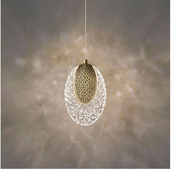 New LED acrylic chandelier modern staircase lighting lamps living room long Chandelier(WH-NC-77)