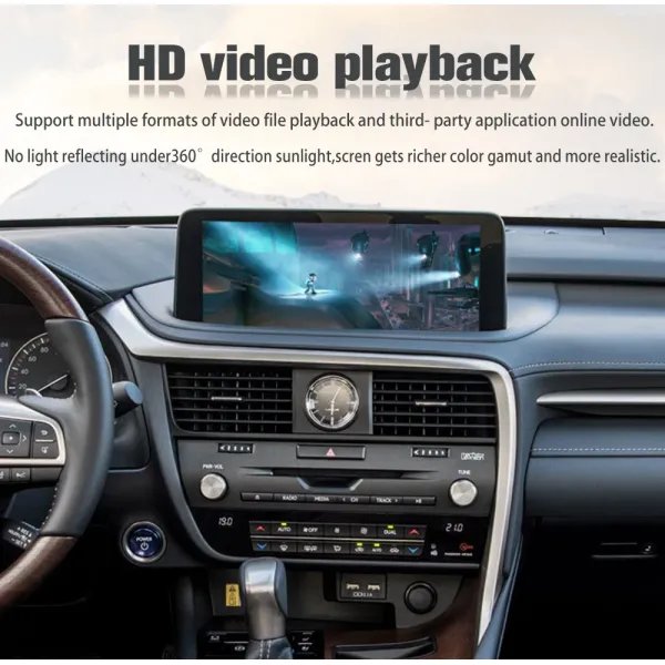 Wireless 2020-2021 RX Lexus Aftermarket Radio Stereo Vertical Screen Multimedia Video Player