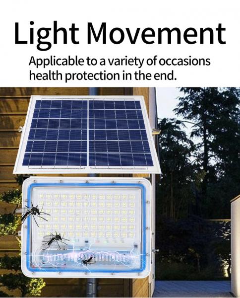 LED Solar Powered Mosquito Killer Lamp Night Light 100W 230x173x50mm