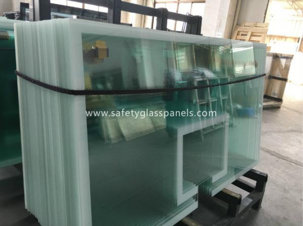 Skylight 5mm two layers laminated toughened glass , Processed Solid Bent Laminated Glass