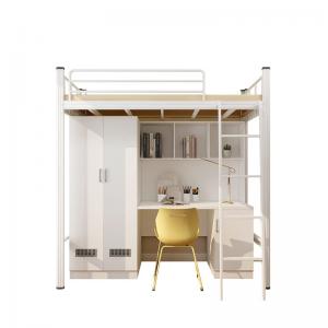 China Mail packing Y Modern School Dormitory Bedroom Furniture Set Loft Metal Bunk Bed With Desk on sale