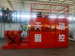 Quality 10CBM Mud Mixing Tank System Agitator Preparation Tank for sale