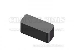 Quality Black Rectangular Rubber End Caps Ozone Hot Air Aging Heat Resistant for sale