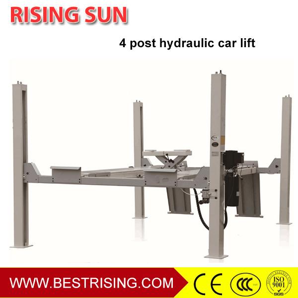 Buy Hydraulic design double cylinder runway type car lift for wheel alignment at wholesale prices