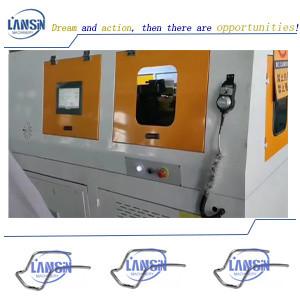 China PLC Touch Screen CNC Pipe Notching Machine For Car Headrest on sale