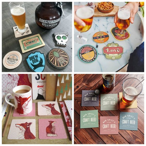 Coaster Board 600um 800um Uncoated White Absorbent Paper For Beer Mats