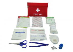 Quality 13 Contents First Aid Emergency Kit , First Aid Travel Kit With Oxford Fabric Pouch for sale