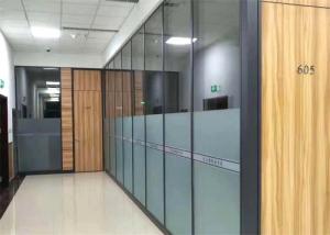 China Transparent Tempered Glass Full High Office Partition Frameless Glass Partition on sale
