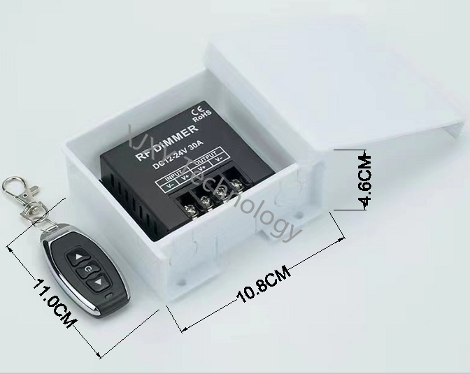 Rainproof Remote Control LED Dimmer DC 12V - 24V LED Module Light Box