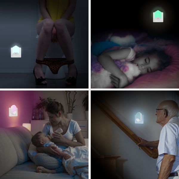 RGB Smart 1w Plug In Motion Sensor Hallway Light / 52G Plug In Night Lamp