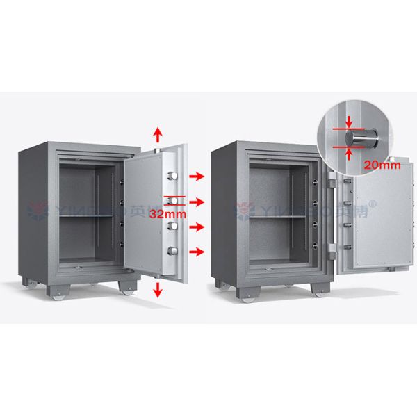 Fire Rating 120 Mins Fireproof Safe Box / Fireproof Document Safe YB/FH-78