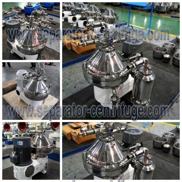 High Speed Continuous Centrifugal Separator / Disc Coconut Oil Centrifuge
