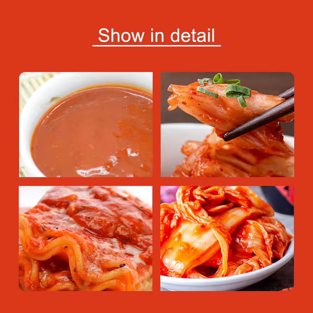 Haccp Certificated Spicy Radish Pickled Cabbage Paste Kimchi Sauce 320 G for Restaurant