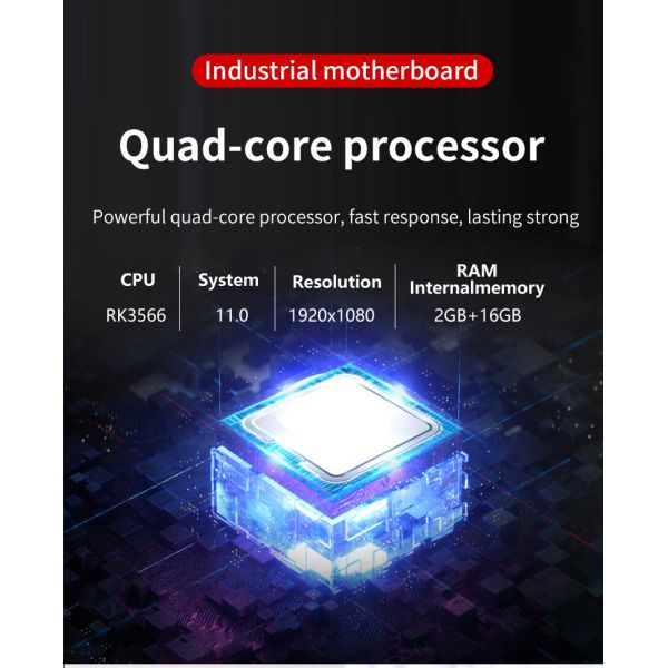 23.6inch LCD video wall Digital signage advertising display Rockchip quad core POE power NFC 4GB 32GB touch screen for Retail stores