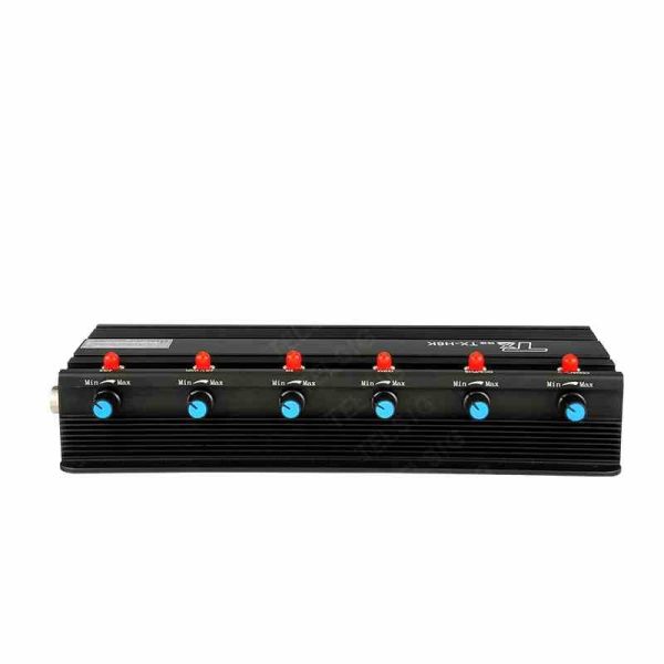 Libraries / Museum Rf Frequency Jammer , 6 Antenna Cell Phone Signal Blocker