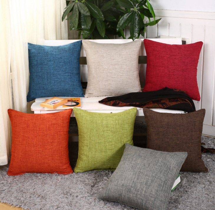 Coated Type PA Coated 110GSM Polyester Imitation Linen Fabric Woven for Sofa Pillow