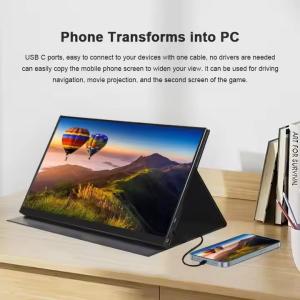 15.0 Inch Three USB-C Portable Monitor Compatible with Laptop/Phone/Switch