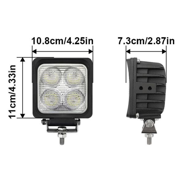 High Power 40W 12V LED Working Light for Truck Tractor Forklift
