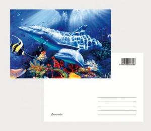 China 2021 Hot sale cheapest 3D Lenticular  printing business photography cards lenticular postcards/ 3D Christmas cards on sale