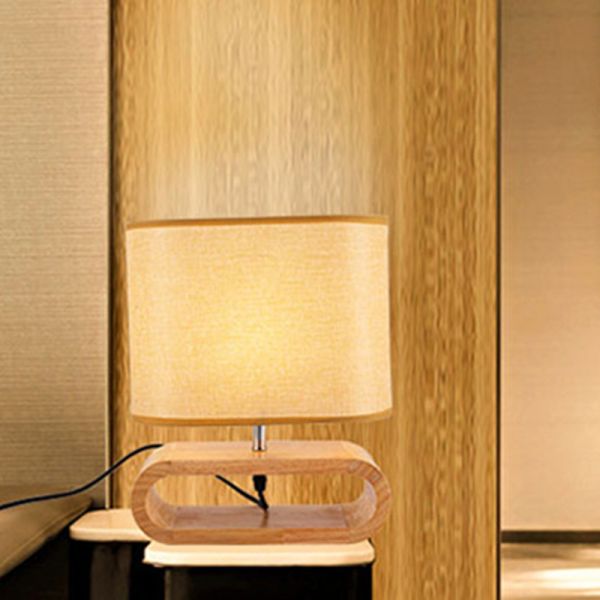 Nordic solid wood table lamp creative modern wood magnetic table lamp(WH-MTB-100)
