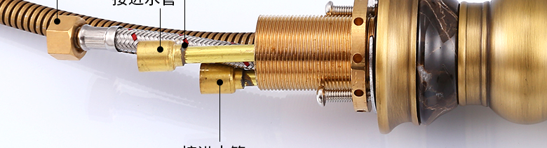 CE Retractable European Antique Pull Out Retro Bathroom Sink Faucets