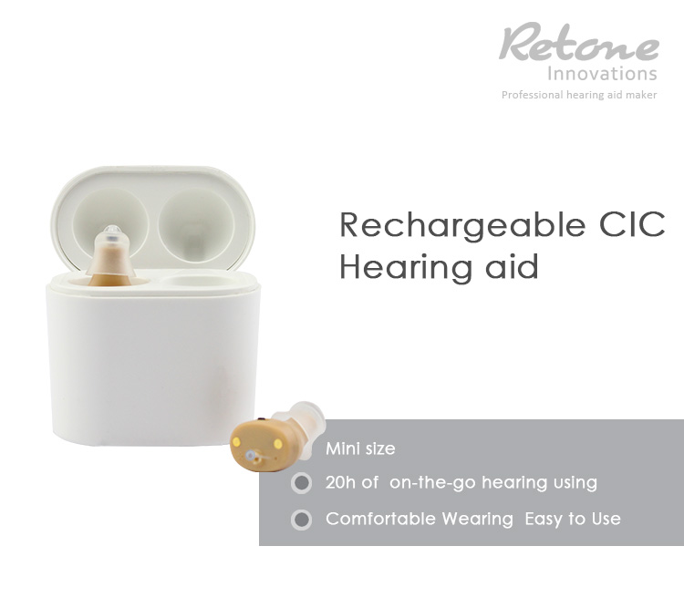 Rechargeable hearing aid Mini CIC hearing aid digital hearing aid