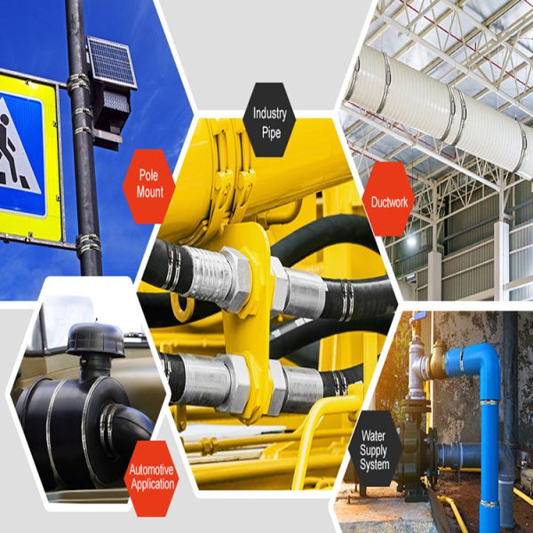 Secure Hose 304SS Worm Gear Hose Clamps With Bind Free Pull Through Design