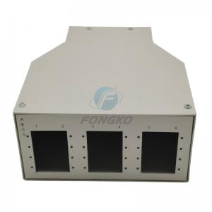 Quality IP55 Ftth Terminal Box , Mini Fiber Optic Patch Panel 12 Ports for sale