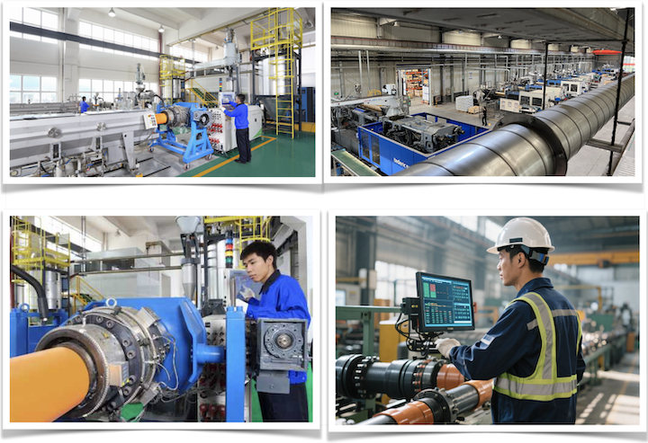 Multi Seal Bypass PE Polyethylene Electrofusion Pipe Fittings Weldable Sleeve / Joint