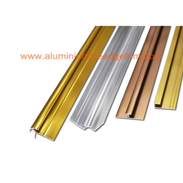 H / Mid Joint Aluminium Flooring Profiles Tile Trim Cladding Panels Applied