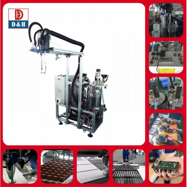 Static/Dynamic Mixing Method Automatic Epoxy Resin Dispensing Machine with Foot Pedal