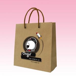 Quality custom brown paper bags for sale manufacturer with window printing for sale