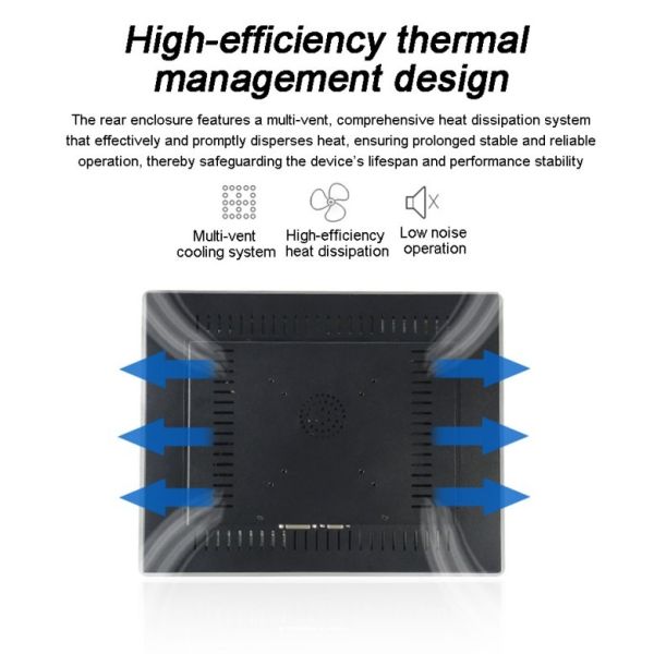 Waterproof IP65 21.5 inch Capacitive Touchscreen Rear-mount Capacitive Industrial All-in-one PCs Embedded Fanless Linux Win Computer Advertising