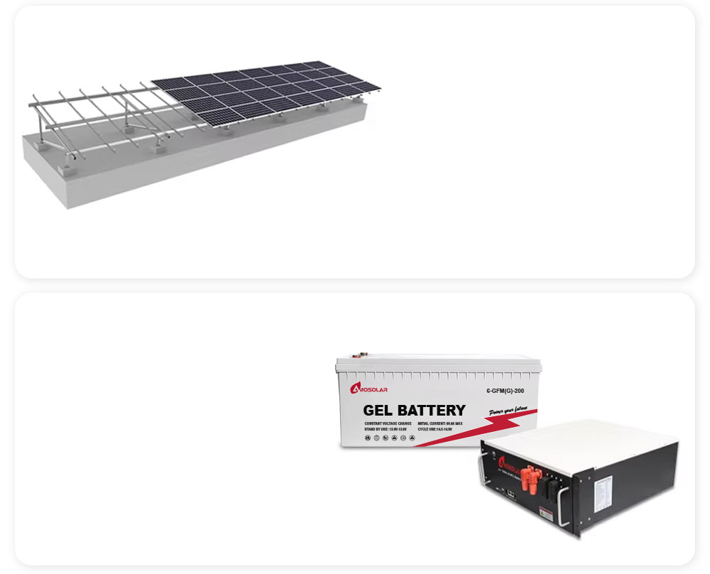 Lead-Acid Battery and PWM Controller 10kw Hybrid Solar System for 5kw Complete Home