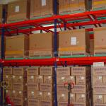 Warehouse Push Back Racking System Customized Pushback Racking System