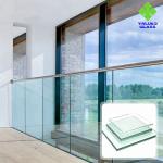 8mm 10mm 12mm Balstrade Glass Shower Glass , Tempered Glass For Doors And