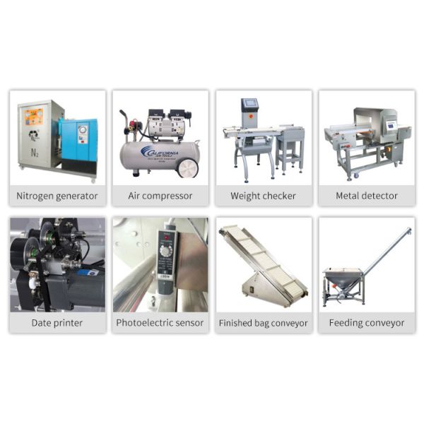 Back Sealing Automatic Pouch Packing Machine For Coffee Bean