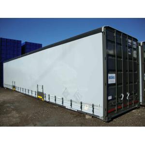 Quality Pallet Wide 45ft Curtain Side Shipping Container Easy Loading Unloading for sale