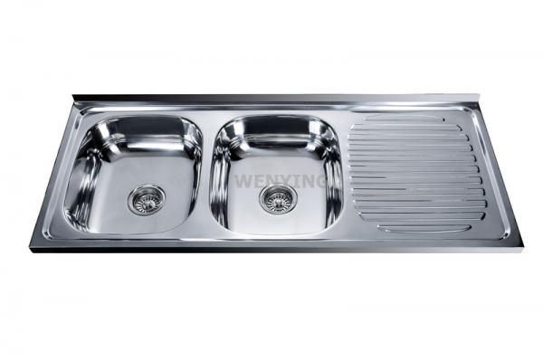 indonesia large stainless steel freestanding kitchen double sink inserts