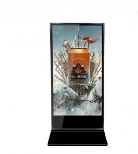 China 350nit Indoor Floor Stand Advertising Player Touch Screen Kiosk on sale