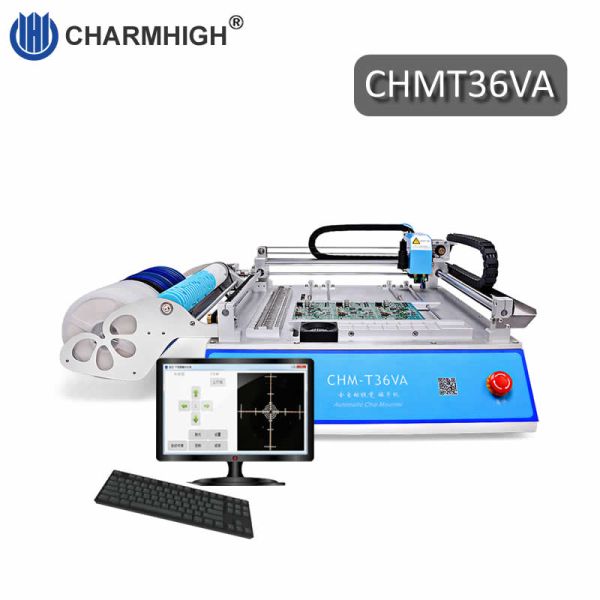 Hottest CHMT36VA + Vibration Feeder P&P Machine 0402-5050,SOP, QFN..