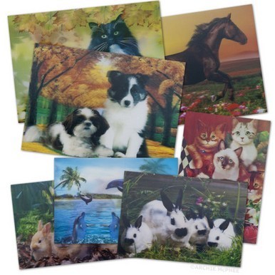 PLASTIC LETNICULAR Customized plastic 3D effect business lenticular card printing for postcard with best price