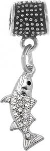 China Inspired Silver - Silver Customized Charm for Bracelet with Cubic Zirconia Jewelry on sale