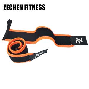 Quality Cotton Black Elastic Wrist Straps 45cm Gym Wrist Support Wraps Weight Lifting Fitness for sale