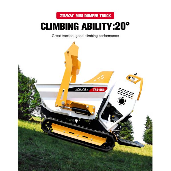 Integrated One Piece Self Loading Mini Dumper Crawler For Earthwork