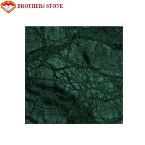 Quality Indian Emerald Green Marble Stone Tile , Green Granite Slabs For Hotel for sale