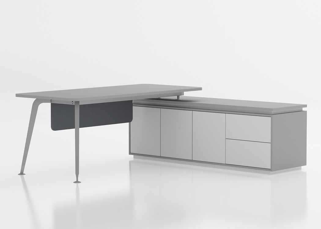 Durable Manager Office Table Furniture L Shaped Executive Desk Modern